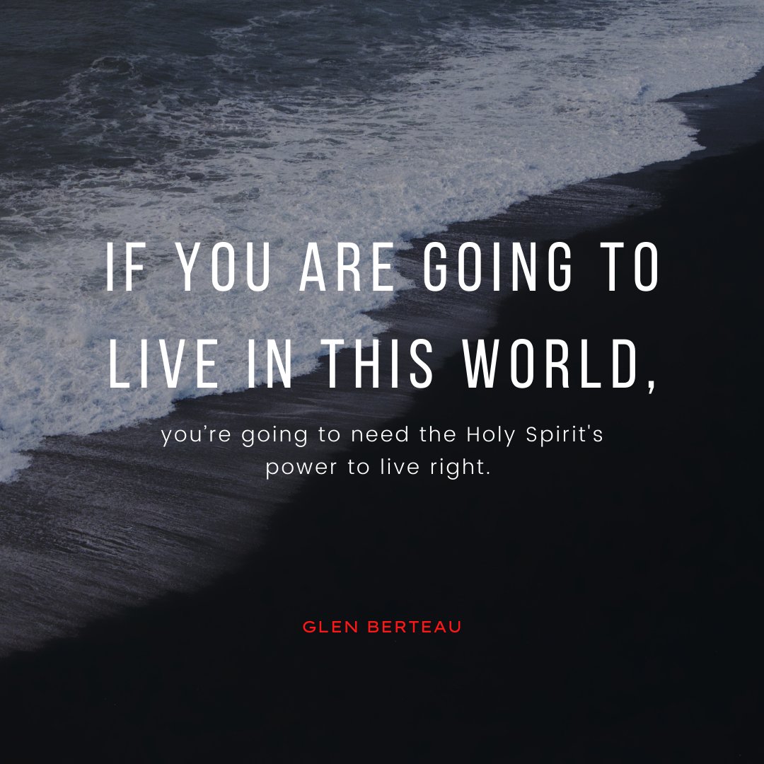 It’s a rough world out there! We need the Holy Spirit’s help to maintain our Christian walk without hypocrisy. The Holy Spirit gives us the power to live right!