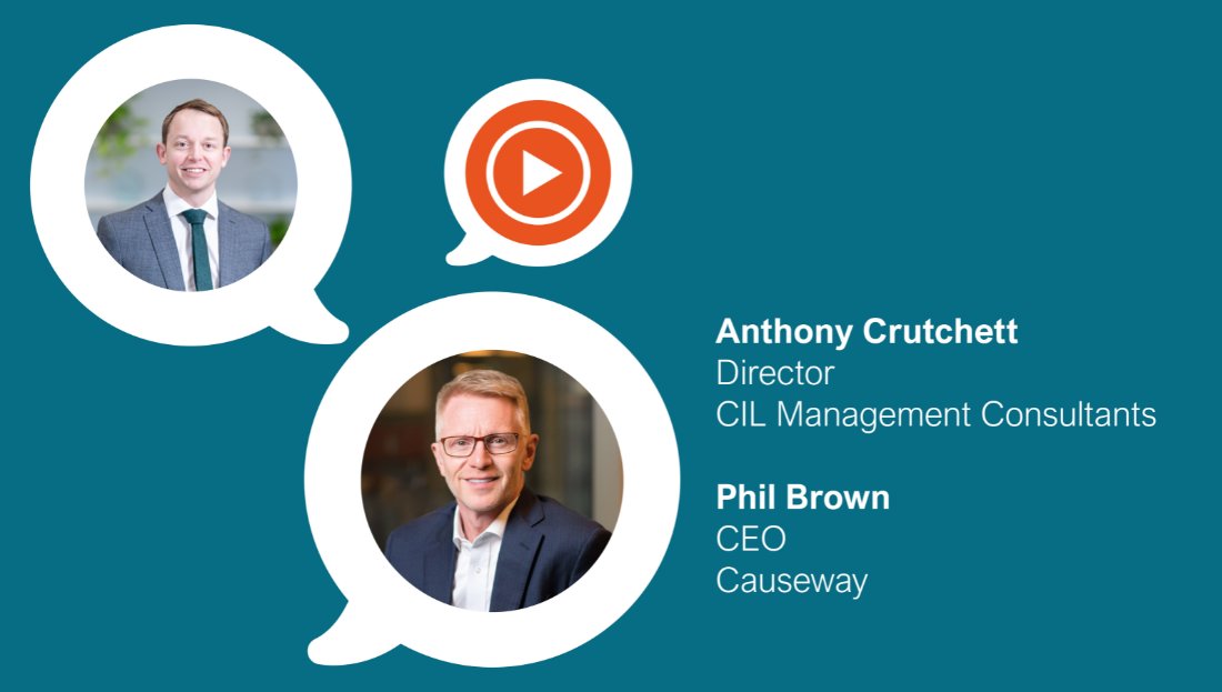 cilconsultants's tweet photo. Anthony Crutchett, a Director in CIL’s Technology practice is joined by the CEO of Causeway, Phil Brown, to discuss digitising the built environment.
Watch the film here: https://t.co/QmvroromzB https://t.co/21i4ENHykh