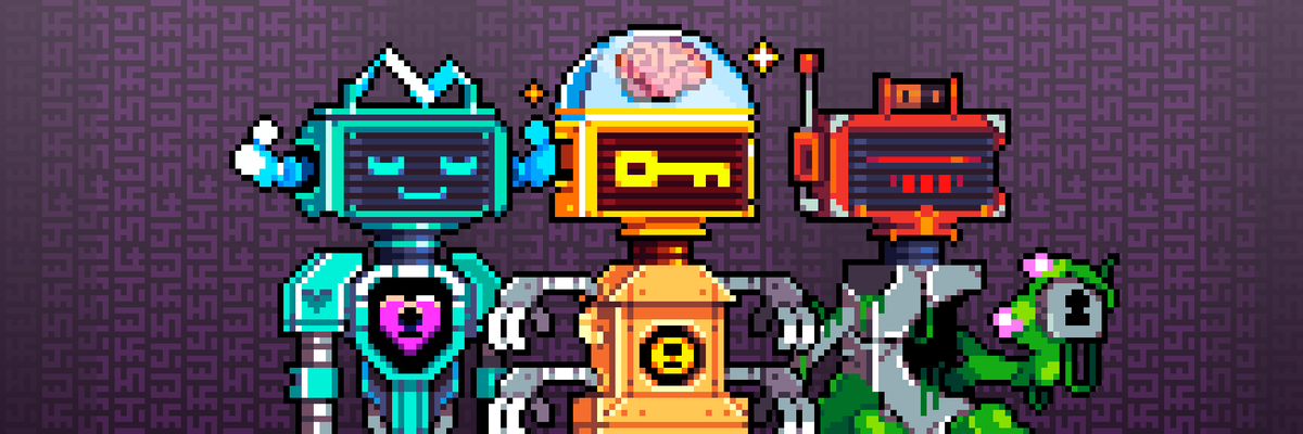 They seem friendly, but we still don't know their intentions...

We've learned that #TheLockeys blindly follow The Codebreakers Prophecy 📜

This hope foretold another world that will ascend these cyber-creatures to a new dimension of being... what fate will then befall them?