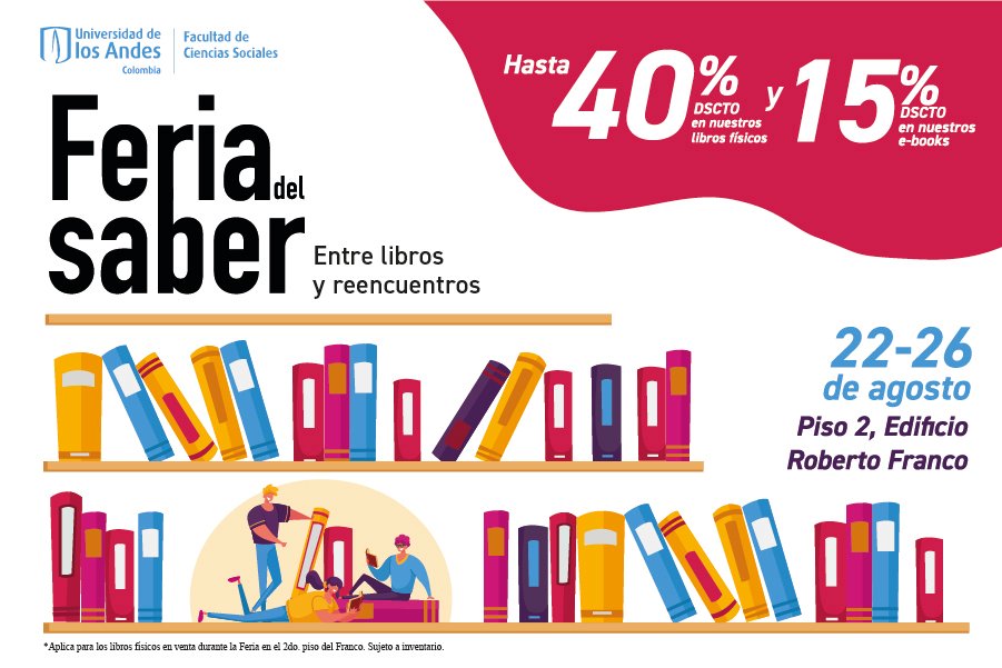 facisouniandes's tweet photo. ¡Hoy comienza la Feria del Saber #EntreLibrosyReencuentros! 🎉🎉🎉 Qué alegría volvernos a encontrar🥰 y les vamos a contar un secreto🤫: si están en búsqueda de títulos recientes y precios especiales, esta semana es el momento para que nos visiten. 💓 @Ed_Uniandes https://t.co/NvVwFhfO6K