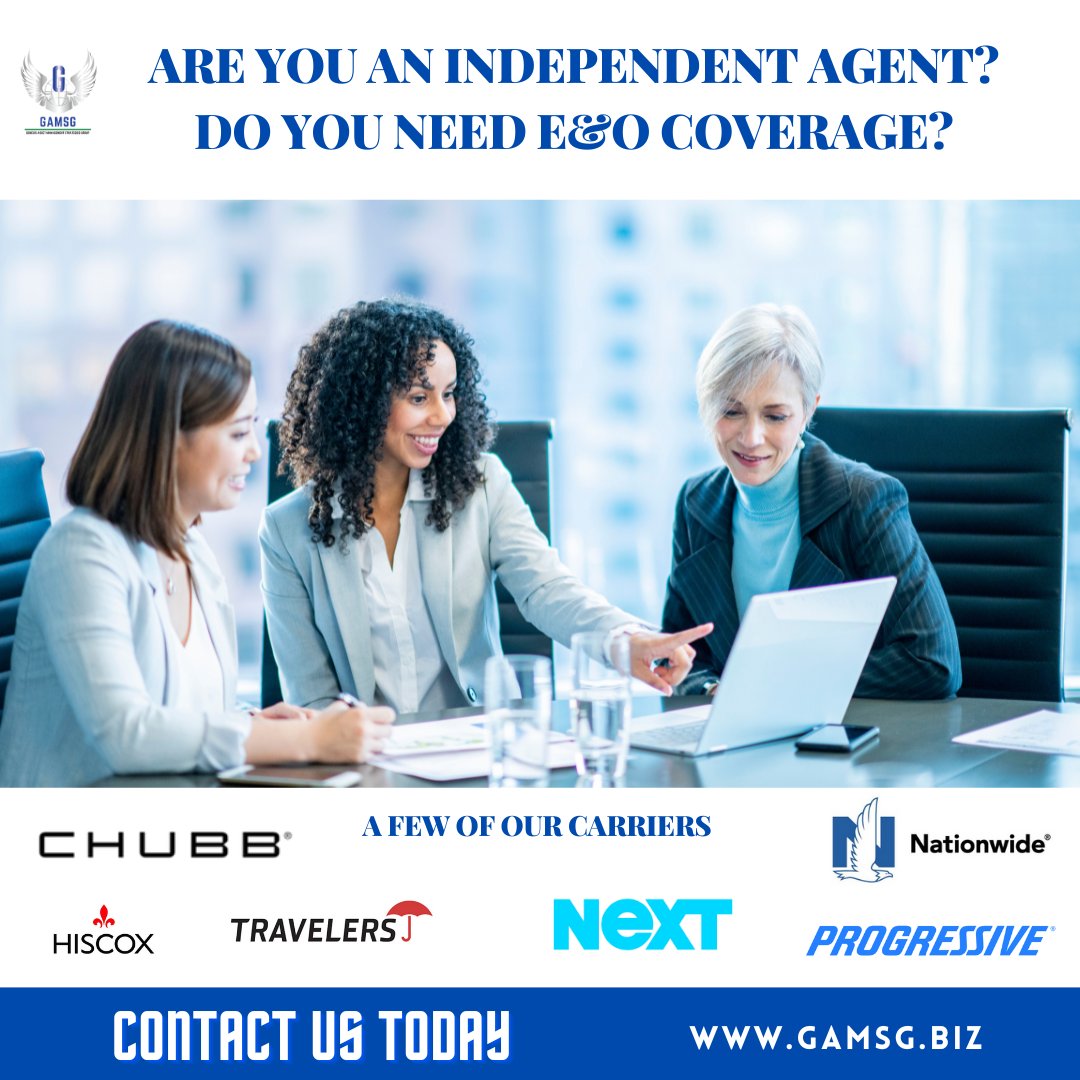 GAMSG_'s tweet image. Are you an independent agent? Do you have E&amp;amp;O insurance?

Book your consultation today!

calendly.com/kwebb-3/entrep… or call (855) 937-3882

#protectyourpractice #errorsandomissionsinsurance #firm #GAMSG #insuranceagents  #entrepreneurs #entrepreneurship