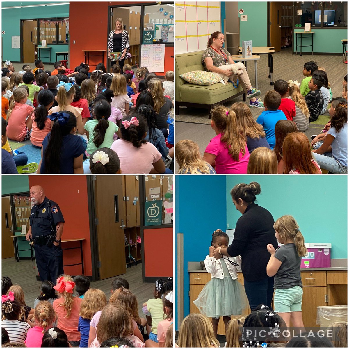 We had a great time in 1st grade learning about authority figures in our school and community with visits from our principal, counselor, nurse, and campus police officer! <a href="/KleinSocStudies/">Klein Social Studies</a> <a href="/charlawilson7/">Charla Wilson</a> <a href="/MahaffeyKISD/">Mahaffey Elementary</a>