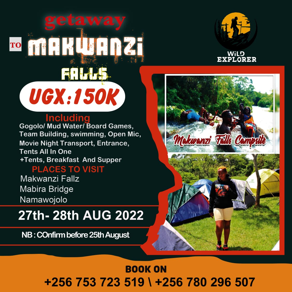 CFcTem's tweet photo. Adventures are good, rest is good. Take a manchester united friend for a trip this August with us at 150000 only
For inquiries contact 0753723519
#wildexplorer https://t.co/qPB7Yqx0Sr