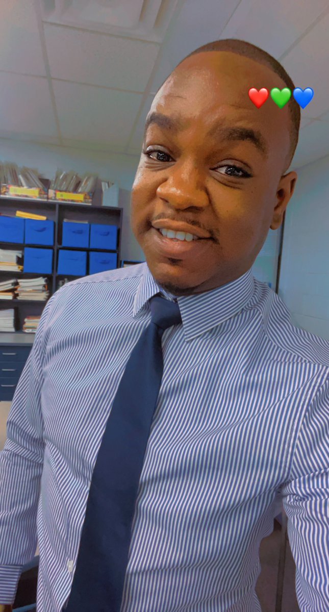 marlzdix's tweet photo. Excited much! #FirstDayOfSchool and Mr. Dixon has checked in https://t.co/IzWnPN8jdN