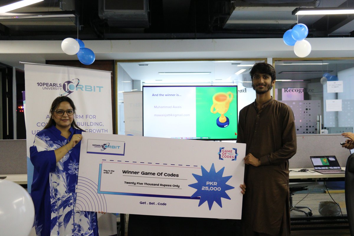 10PUniversity's tweet image. Following the smashing success of #GameofCodes in Lahore, 10PUO hosted its second edition in Islamabad. Coders came together on a mission to solve #coding challenges in the fastest time possible to win a #grandcash prize. 🏆
 A big shout out to @redbull for giving us wings 😎