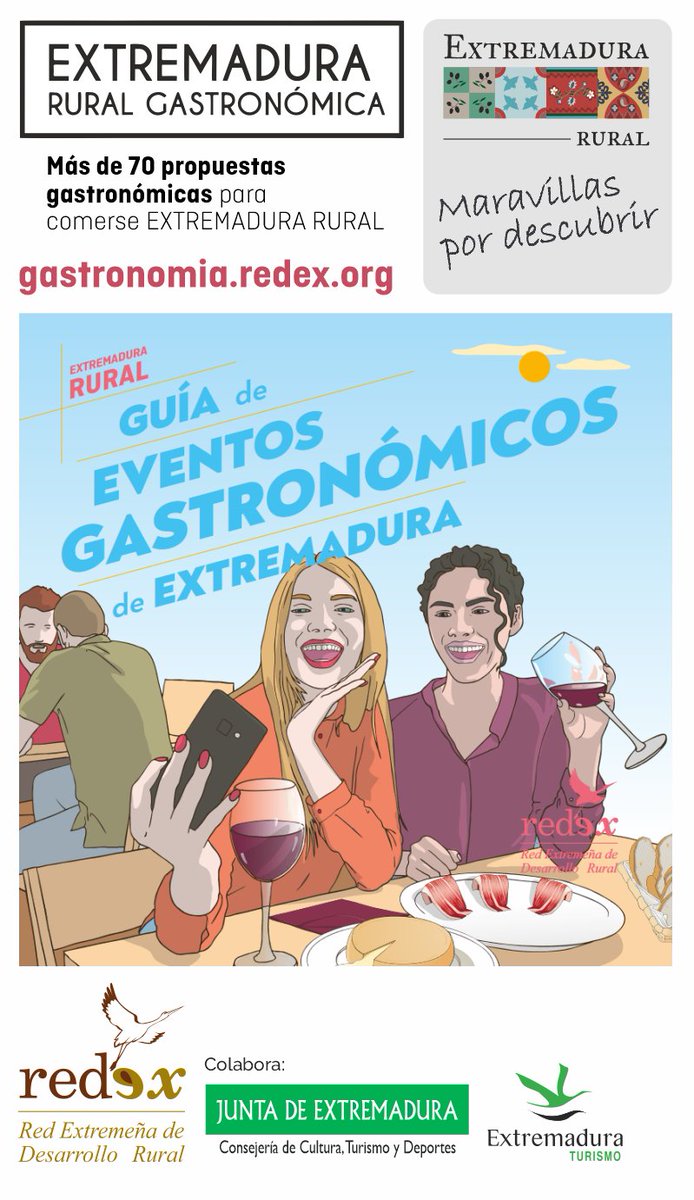 Extremadura es una fiesta gastronómica ¿Conoces nuestras propuestas para conocer la gastronomía de los 24 gastroterritorios de #ExtremaduraRural? 

Pásate por 🌐 gastronomia.redex.org  

Para comérsela!!!

#ExtremaduraRural, maravillas por descubrir