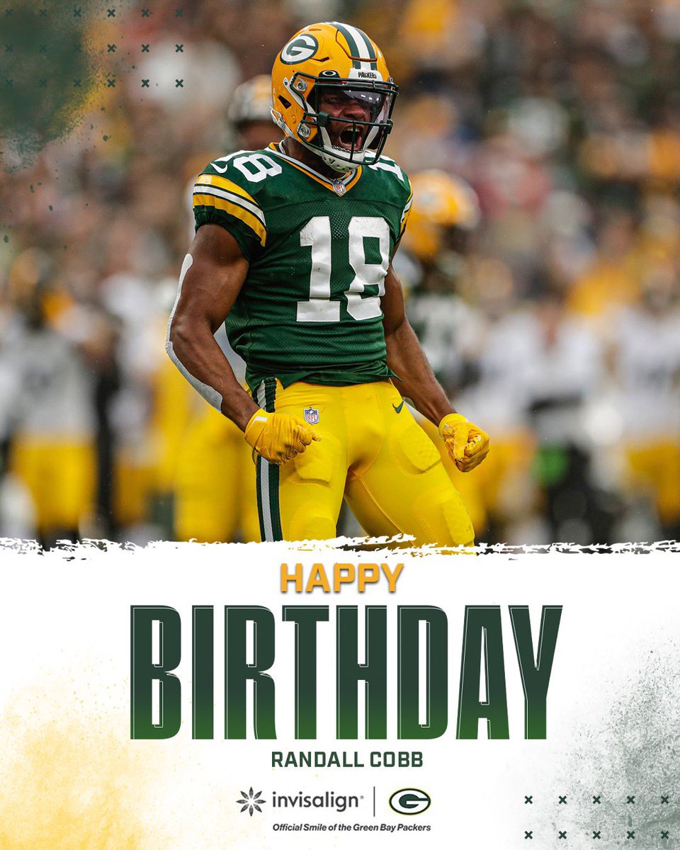 RT to wish <a href="/rcobb18/">Randall Cobb</a> a HAPPY BIRTHDAY! 🎉🎂

#GoPackGo | #WinningSmiles