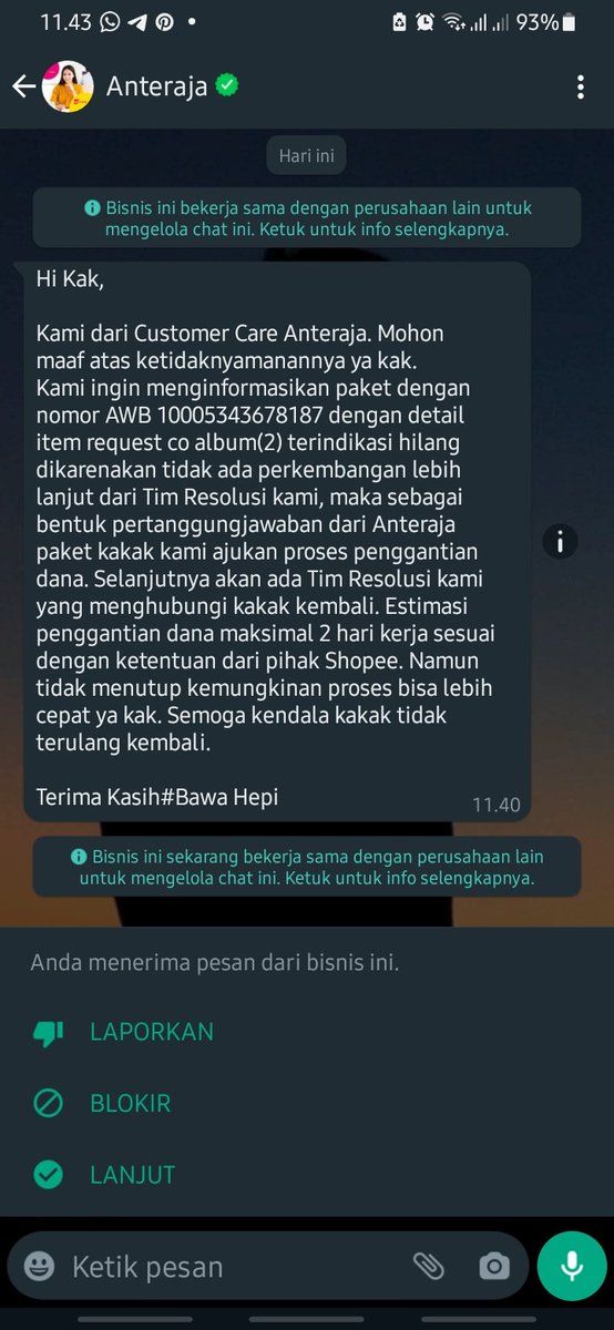 Aku harus spill ini supanya gk makin byk yg kena colong paketnya hilang pake ekspedisi <a href="/anteraja_id/">𝐀𝐧𝐭𝐞𝐫𝐚𝐣𝐚</a> bener2 bahaya bgt nih ekspedisi 

YG LIAT THREAD INI PLS BGT RT YA SUPAYA GK MAKIN BANYAK KORBAN ‼️