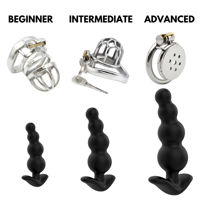 chastity cage anal plug Soft Cobra Chastity Device With Controlled Butt Plug – chastity-devices main image 0
