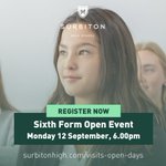 3 weeks to go until our Sixth Form Open Event on Monday 12 September. 

You'll have the opportunity to take a tour of our Sixth Form Centre, meet our teachers and hear from current students!

For more information and to book your place, visit: https://t.co/zkgOCTNxU7 