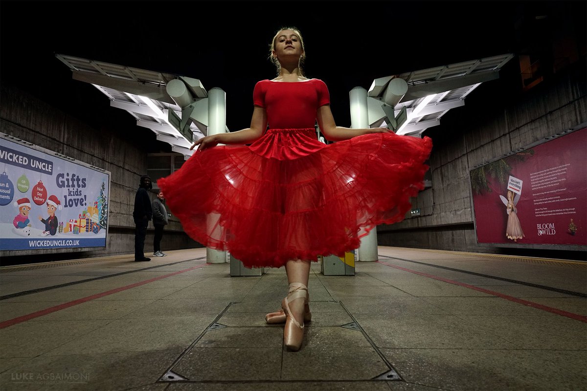 LEWISHAM ANGEL 😇 Second version of this. Dancer Andreya interacts with the platform covers at Lewisham DLR Station which resemble angel wings. Part of my project showcasing #Lewisham the borough of culture 2022 #lewisham2022 #photography #dance #angel #wearelewisham