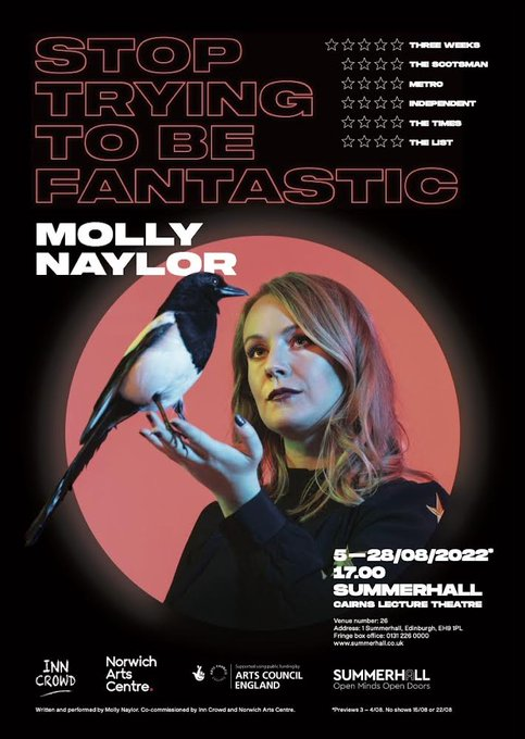 OneFestivalofHA's tweet photo. See these shows while you can.
Stop Trying to be Fantastic @MollyNaylor
 *****
Butch Ado About Nothing @gracepetrie
 *****
Million Dollar Maybe @robynHperkins
 *****
#edfringe https://t.co/pma1kEOm5o