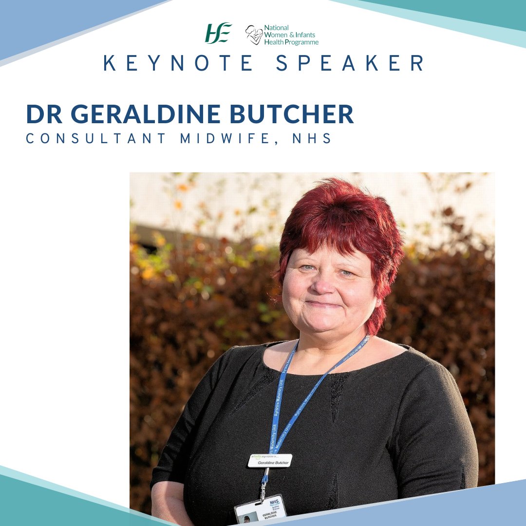NWIHP's tweet photo. We're delighted that Dr Geraldine Butcher @gbutcher17 will be one of our keynote speakers at our #AMPConference in Limerick on 16th September, speaking about her experience as a Consultant Midwife in the NHS.

Register for a ticket here, while they last! - https://t.co/6vWfOOC9ej https://t.co/QZiunUxXGQ