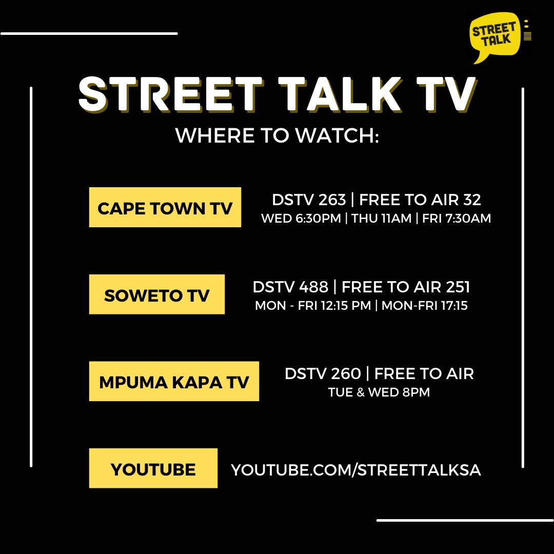 StreetTalkTV South Africa tweet media