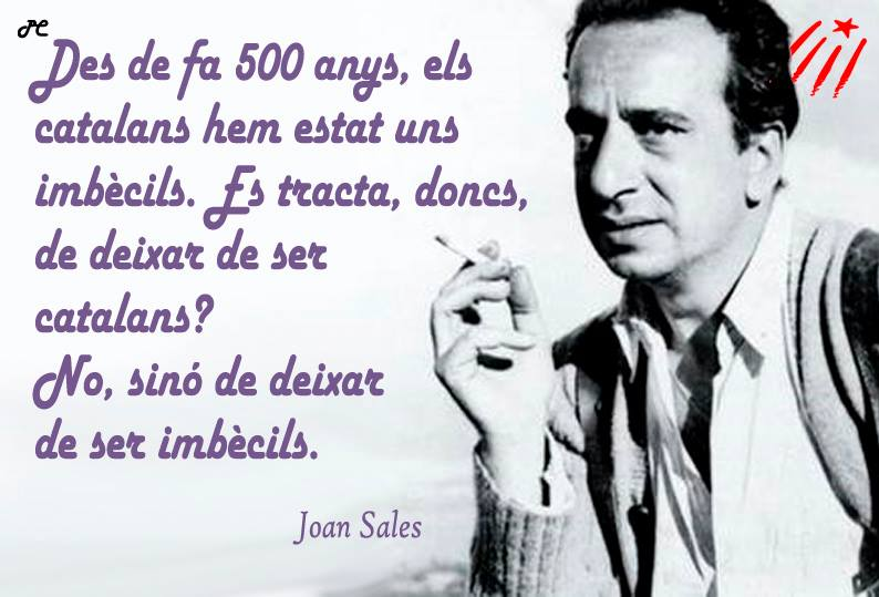 dnicatala's tweet photo. Per art de màgia, tota la ciutadania es bolcarà a votar iniciatives extraparlamentaries, els catalans som molt imbècils tots plegats, quanta raó que tenia en Joan Sales! #Unitat #Junts #Plegats #TotsAUna #ObjectiuIndependència https://t.co/8euiuq9xfQ