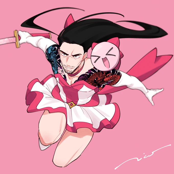 Monsters attacking the city?! MAGICAL GIRL YAKUZA(?) TO THE RESCUE!!Read our webtoon "My Magical Hero"   