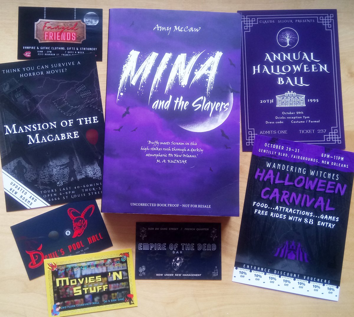 Munkey_Pants's tweet photo. Last week I got sent a wonderful proof of @YAundermyskin's new book: Mina and the Slayers! I loved Mina and the Undead so can't wait to dive into it's sequel. https://t.co/o5yybndJQ4