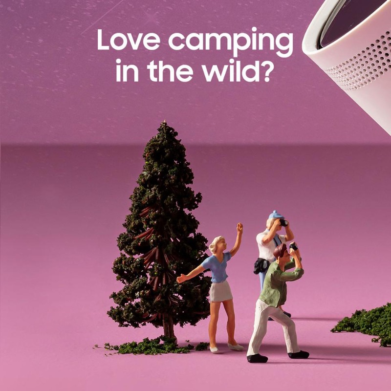 SamsungSA's tweet photo. Who said movies have to be confined to a 4-wall theatre? Break free and go wild with The Freestyle, take it along on your adventures in The Freestyle Case. 

#TheFreestyle #Projector