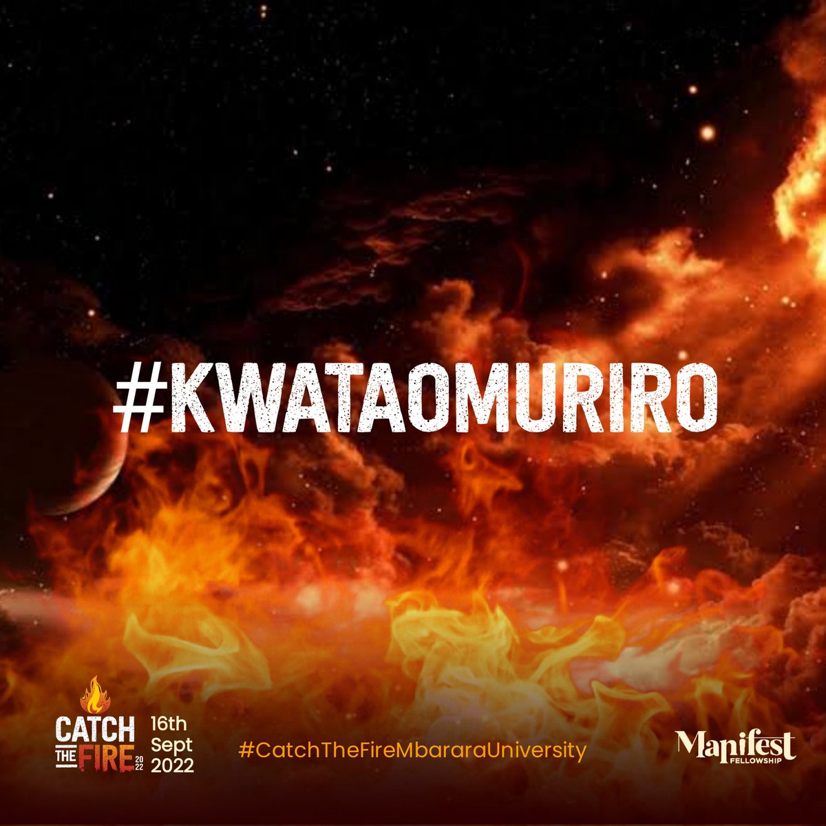 GodOnFoot's tweet photo. ...the flames of revival burn in Mbarara this September, as children of God seek Him TILL HE COMES!
#CatchTheFireMbararaUniversity
#ManifestFellowship
#16thSept https://t.co/Fc5o24ZPZc