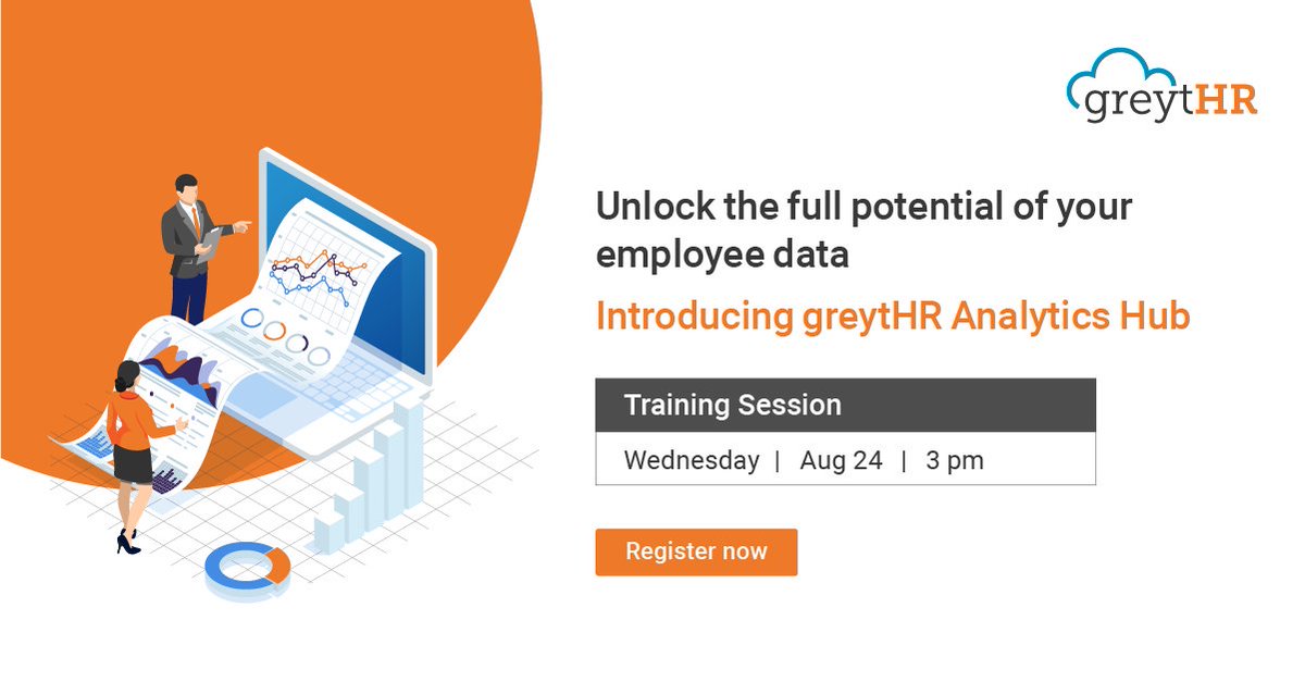greythr2's tweet image. greytHR’s exciting new feature - Analytics Hub - is almost here! 

Learn all about this launch and how it helps you make swift and data-driven decisions at the pre-launch training session this Wed, 24 at 3:00 pm.

Register here: bit.ly/3ADbVMN

#greytHR #HR #AnalyticsHub