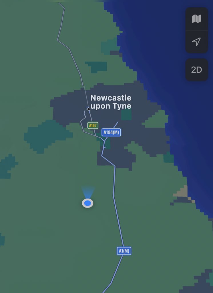RhysFoley's tweet image. It’s so grim up north that Google didn’t even wanna fly a satellite over. They just made the map on Minecraft and said fuck it.