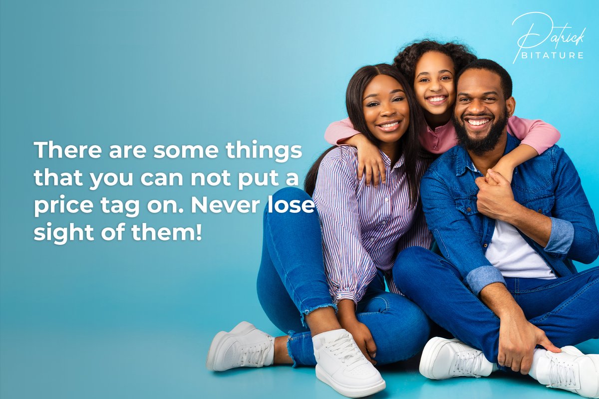 patrickbitature's tweet photo. Many have worked extremely hard to get the wealth they desire only to wake up and realize that not only are they too sick to spend it but they do not have people to spend it with. Let this not be your story. Never lose sight of the things that are truly important like family. https://t.co/JRvsd2aRUc