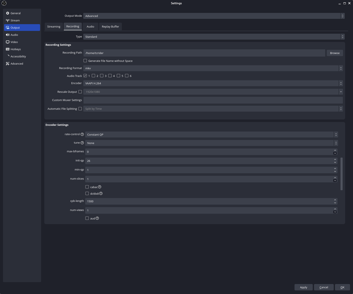 GloriousEggroll's tweet photo. So a few weeks ago I mentioned being able to record 4k60 with the obs-gstreamer plugin on linux. Well guess what, after working with the developer a bit -- we've got it as it's own obs-vaapi plugin now with tons of options!

https://t.co/7SZBstKElM https://t.co/yg97XPHsZG