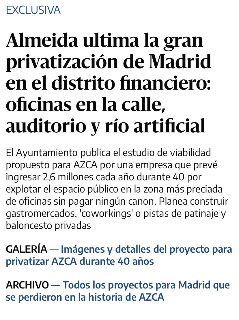 MadridDecadente's tweet photo. Lo que “olvidaron contarnos”, entre tantos miles de detalles, lo cuenta hoy @_somosmadrid en un amplio reportaje
Oficinas al aire libre, negocios de hostelería y terrazas, cine, eventos…pero sobre todo la PRIVATIZACION de la plaza y calles durante 40 años https://t.co/SvtMeR8MbQ
