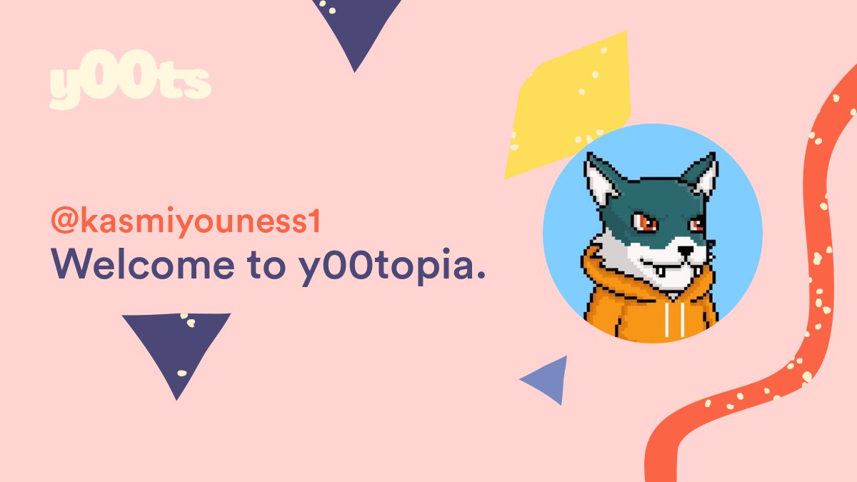 y00tlist's tweet photo. Welcome @kasmiyouness1.

Your application for @y00tsNFT has been accepted. https://t.co/dr8ShwA2SP