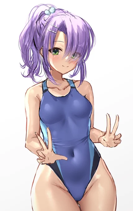 愛衣の髪をポニーテールにしたい絵のラフです 