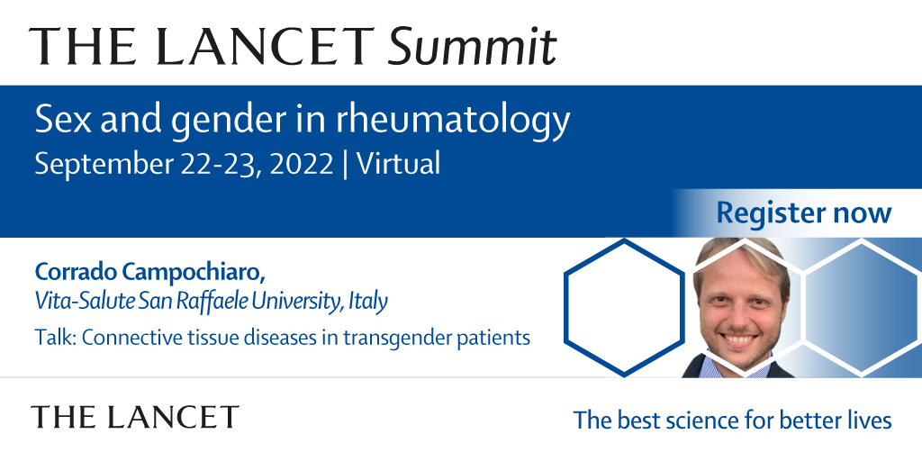 The Lancet Rheumatology (@thelancetrheum) on Twitter photo Corrado Campochiaro <a href="/CorradoCampoch1/">Corrado Campochiaro</a> discusses connective tissue diseases in transgender people at #LancetSummitRheum. Join more than 20 expert speakers to discuss all aspects of sex and gender in #rheumatology. Register at: bit.ly/LSRHEUM Corrado Campochiaro <a href="/CorradoCampoch1/">Corrado Campochiaro</a> discusses connective tissue diseases in transgender people at #LancetSummitRheum. Join more than 20 expert speakers to discuss all aspects of sex and gender in #rheumatology. Register at: bit.ly/LSRHEUM