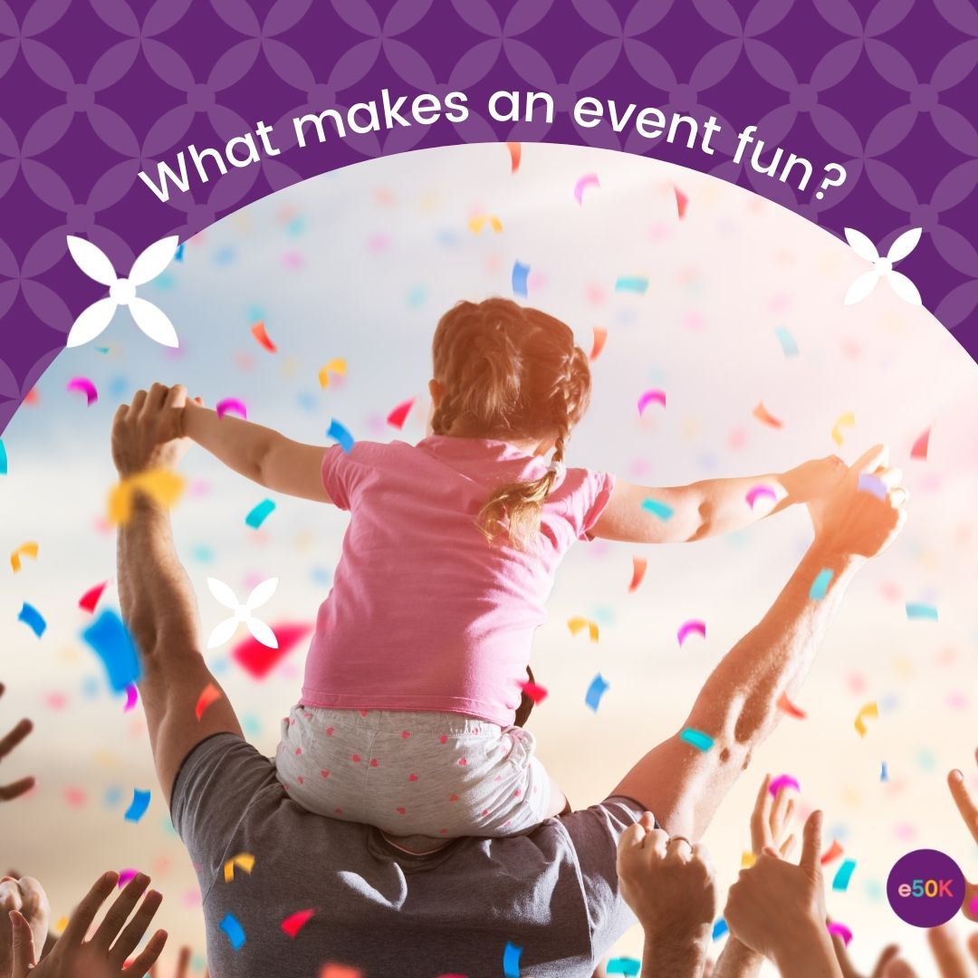 What do you look for when deciding if you are going to attend an event?  Do you like specific games / activities / freebies?  What would you be excited to see at an event near you? 
#e50kcommunity #bethechange