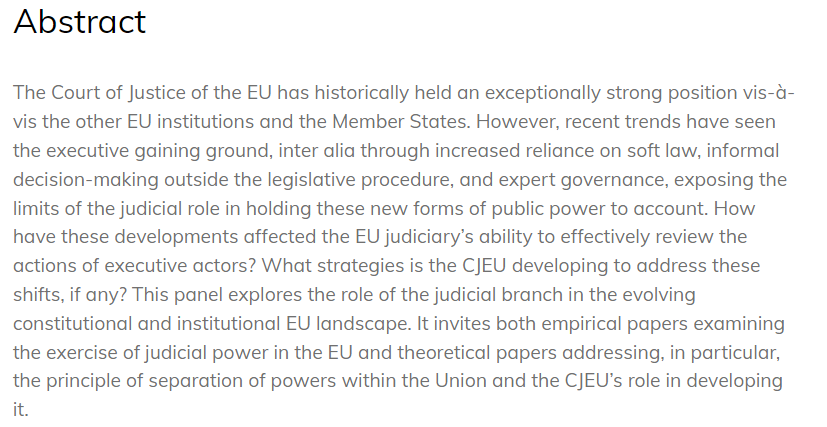 ecpr_law_courts's tweet photo. Don't miss out on the first panel in the Politics of Law and Courts section at the @ecpr #ecprgc22: "The CJEU and new forms of executive powers" chaired by @AnnaWallerman Today at 15:15 in Building: B, Floor: 4, Room: 405 https://t.co/wmmx2FGqlK
