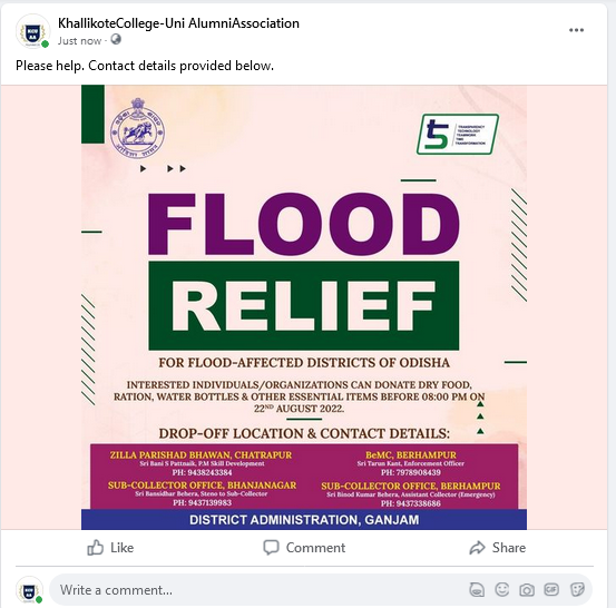 Khallikote College Uni Alumni Association tweet media