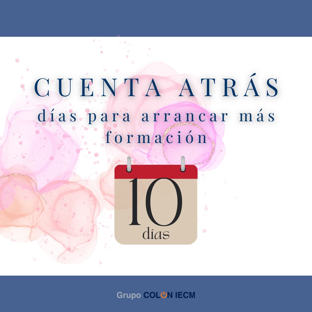Tik Tak...🕐

Dentro de nada estamos de vuelta con más formación para VOSOTROS ✨

¿Qué os gustaría empezar a estudiar este nuevo curso? ¡Os leemos!👀

#GrupoColon #Septiembre