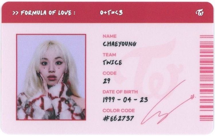 yooniecartz's tweet photo. wtb lfs twice ph

pabili chaeng id card 🥹

- must be onhand
- tingj only!
- can payo
- reply/dm offers

t. twice chaeyong red fol formula of love https://t.co/h56kmeGxb8