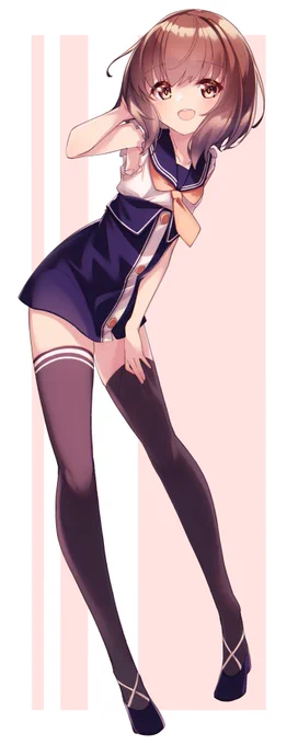 スカート短め雪風ちゃん#艦これ #雪風 