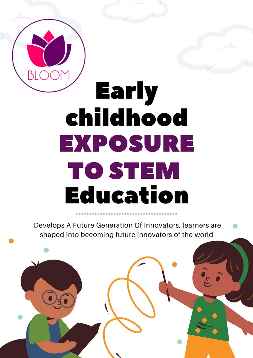 Bloom4STEM's tweet photo. One of the main advantages of STEM Education is inspiring these learners from a very young age to have leading career aspirations such as becoming engineers, architects, designers, and many more .
#GirlsInStem
#Bloom4Stem https://t.co/jHeA3Ej24x