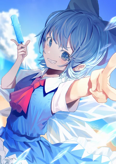 暑いならあたいにまかせて!  #東方project #チルノ