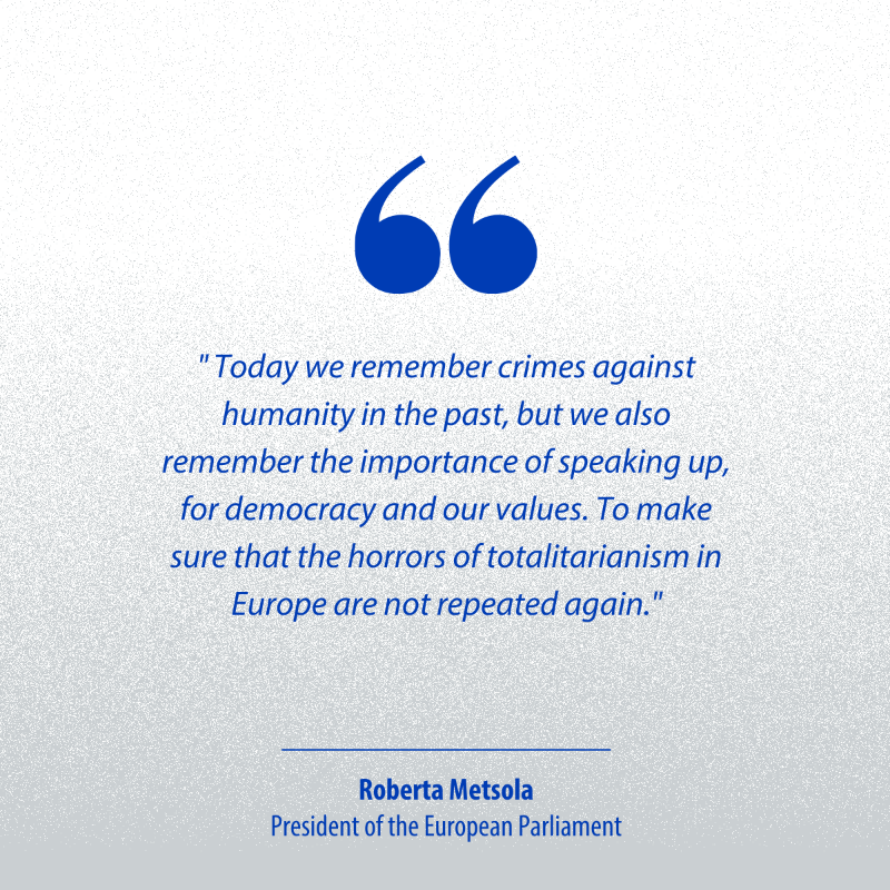 Europarl_EN's tweet photo. Today is the European Day of Remembrance for the Victims of all Totalitarian and Authoritarian Regimes. 

This is a day we pay tribute to all victims and express respect for those who stand up against tyranny and oppression.