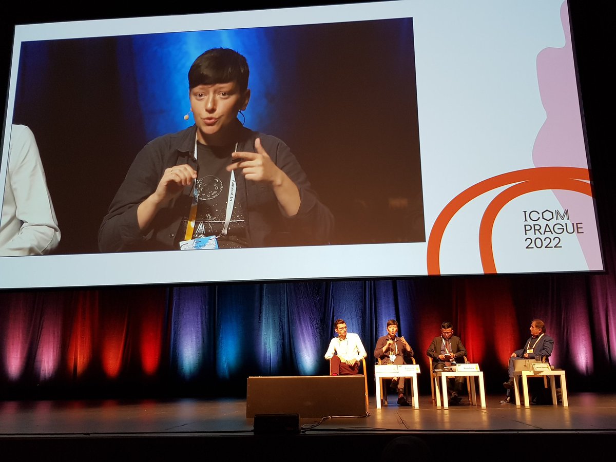 peinadormarta's tweet photo. Panel discussion #Museums & #CivilSociety in @IcomGC with Barbara Kirshenblatt-Gimblett @polinmuseum Kateryna Chuyeva #ICOMUkraine president, Jasminko Hallovic @WCMsarajevo & Hang Nisay @TuolSlengMuseum
Working with communities to preserve memories in #museums #ICOMPrague2022 https://t.co/EPbpv9CzHT