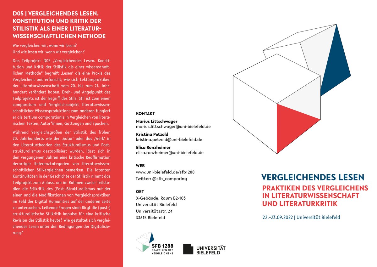 SFB 1288 "Praktiken des Vergleichens" tweet media