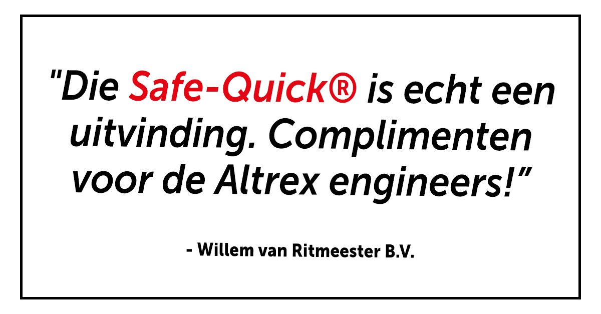 Dank voor de mooie woorden, Willem van Ritmeester B.V. 

Lees hier het volledige verhaal van Ritmeester B.V. over het gebruik van onze smalle rolsteiger met Safe-Quick®. 

ritmeesteralblasserdam.nl/categorie/1023…