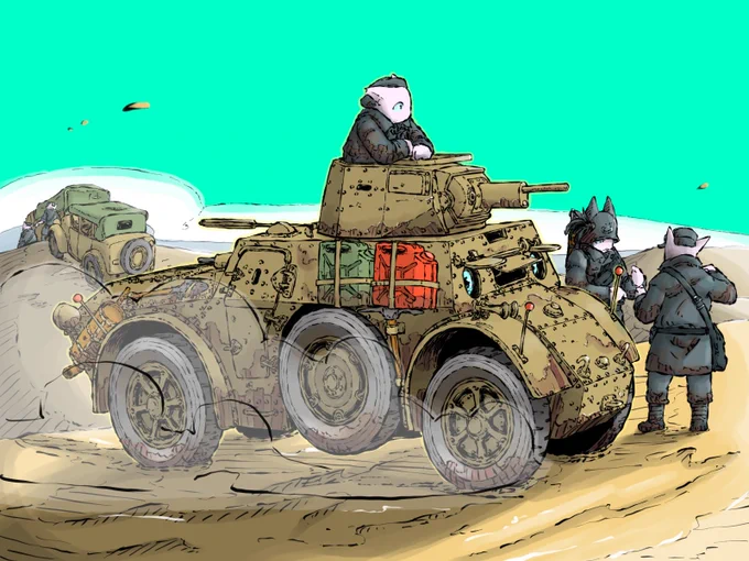 多分誰も見てねえこだわりネコ兵士のヘルメット耳は国によって色々毛色は俺の偏見で違う 
