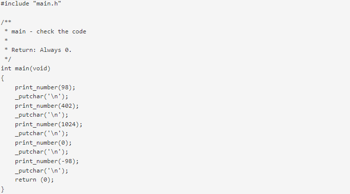Isarck_Phiri's tweet image. Day 57 #100DaysOfCode #C_programming
Practicing C.
I wrote a function that prints an integer. Function and test function👇