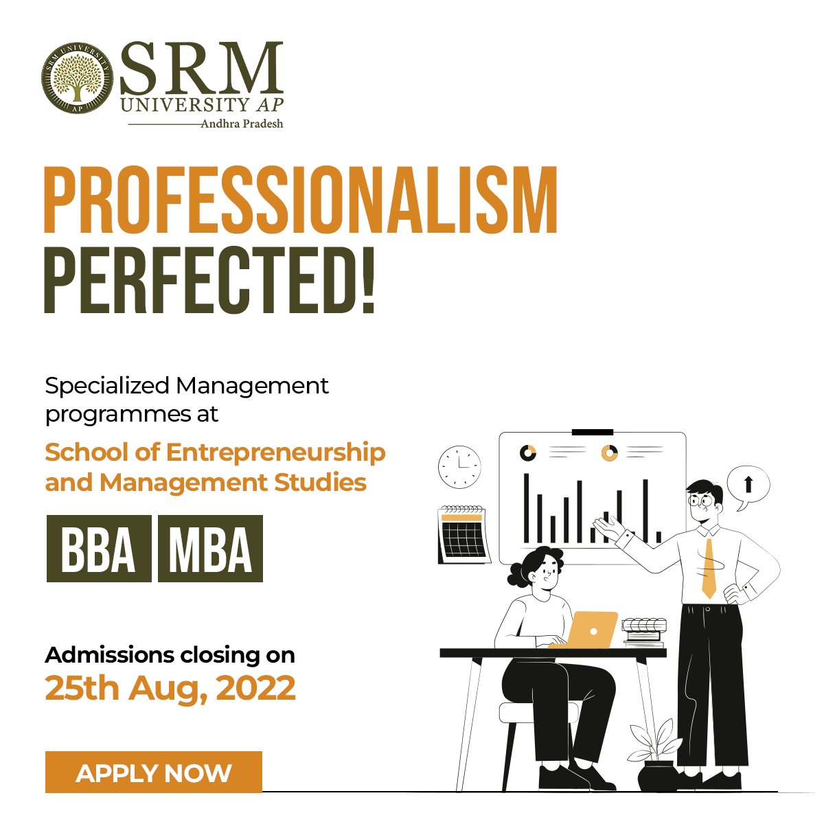 SRMUAP's tweet photo. Aspiring to be a next-gen #entrepreneur? Wait no more! Apply soon for our leading-edge #BBA &amp; #MBA programmes to learn the best global #management practices and grow into a promising #business professional of the future.
Apply Now: https://t.co/CqL94znGmM
#SRMAP #SRMUAP https://t.co/34UZ5vPVGJ