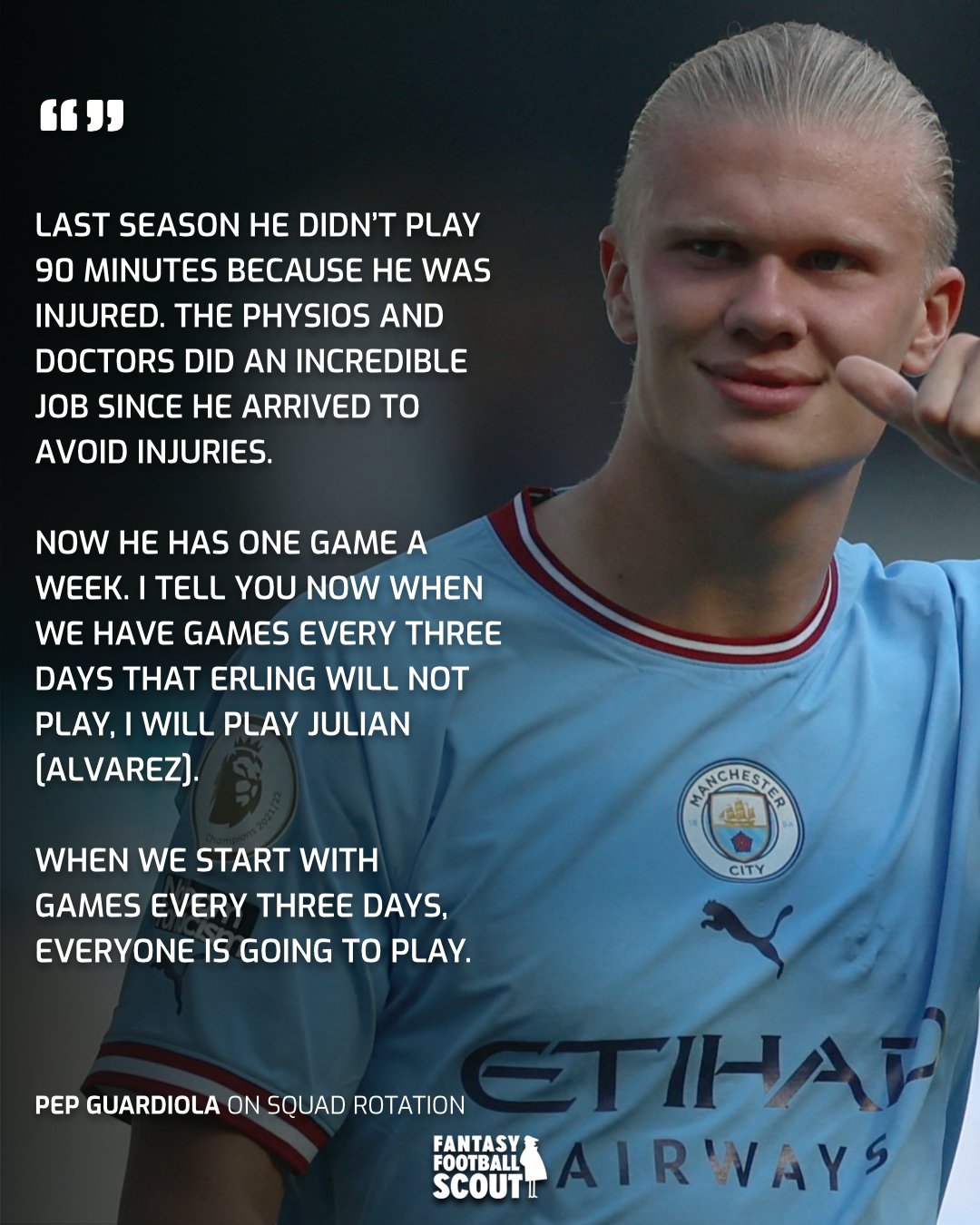 Fantasy Football Scout on Twitter "Rotation looms for Erling Haaland 🔄