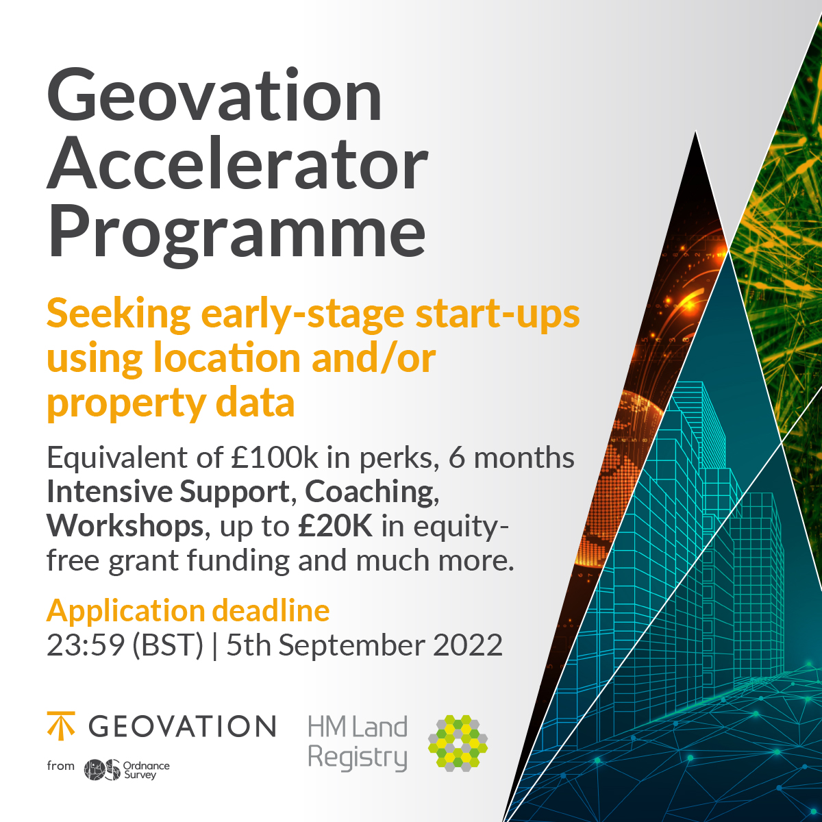 Geovation's tweet photo. ⏳ Only two weeks left for early-stage #startups using location and/or property data to apply to our #AcceleratorProgramme backed by @OrdnanceSurvey and @HMLandRegistry ⏳

Apply before 23:59 (BST) 5 September 👉https://t.co/qI9U7TPSk2

#startupopportunity https://t.co/JGjt9Up5nb