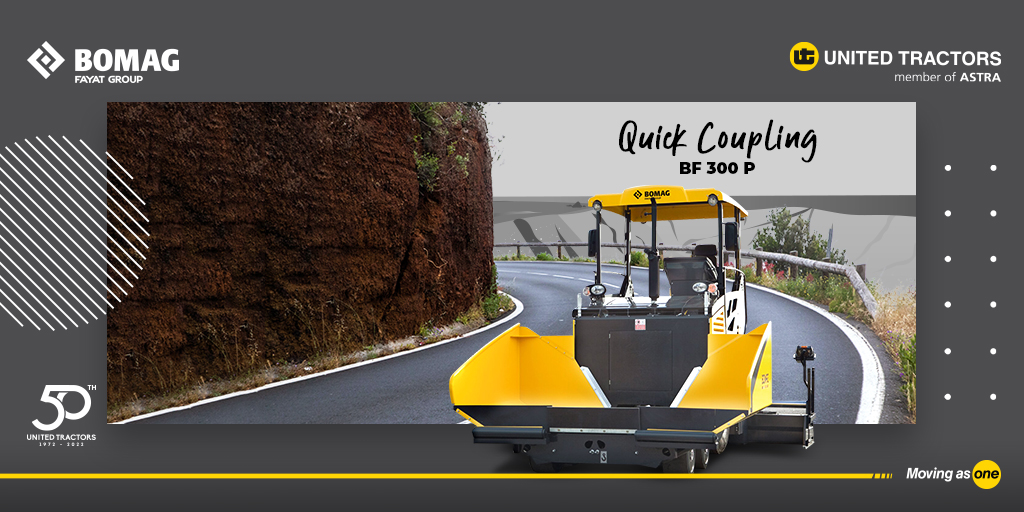 unitedtractors's tweet photo. Bekerja dengan efisien dan rendah biaya merupakan proses yang didambakan bagi pegiat bisnis konstruksi. Bomag BF 300 P dilengkapi dengan teknologi quick coupling untuk mengoptimalkan kinerja Anda!
#UnitedTractors #MovingAsOne #Bomag #AsphaltFinisher #QuickCoupling https://t.co/GDUWYr1x3n