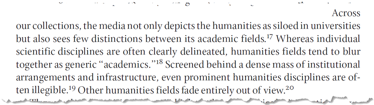 Alan Liu (@alanyliu) on Twitter photo <a href="/WE1Sproject/">WE1S Project</a> Excerpt from our <a href="/WE1Sproject/">WE1S Project</a> article in Daedalus, amacad.org/publication/wh…:
>> On the perception of the academic humanities as siloed in universities and blurred-together by contrast with the sciences. <a href="/WE1Sproject/">WE1S Project</a> Excerpt from our <a href="/WE1Sproject/">WE1S Project</a> article in Daedalus, amacad.org/publication/wh…:
>> On the perception of the academic humanities as siloed in universities and blurred-together by contrast with the sciences.